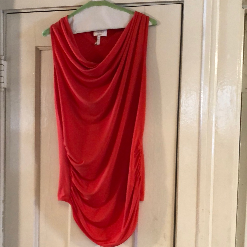 Sleeveless cowl neck top
